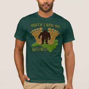 T-shirt Montre de la Caroline du Nord Squatch