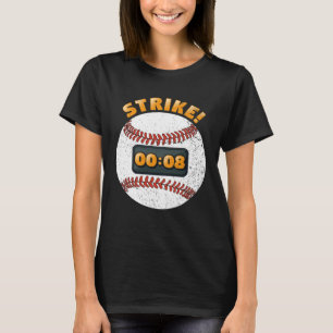 T-shirt Montre de lancer de baseball Règle de 15 secondes