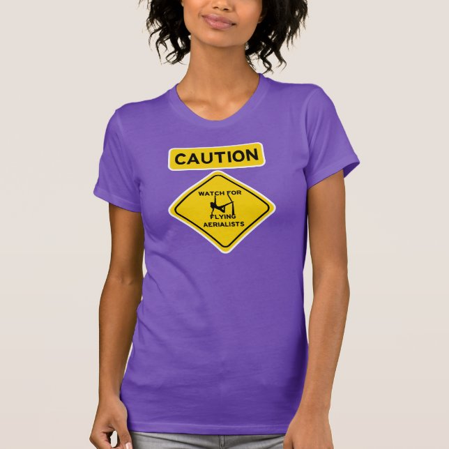 T-shirt Montre de précaution pour les Aerialists volants - (Devant)