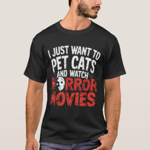T-shirt Montre drôle de fan de film d'horreur - Amateur de