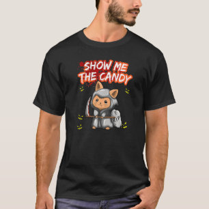 T-shirt Montre-moi le déguisement d'Halloween de bonbons T