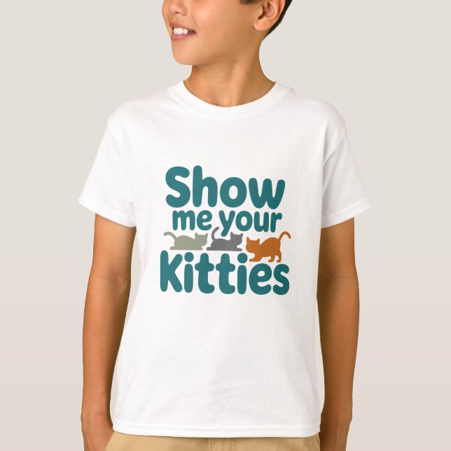 T-shirt Montre-moi ton... (Devant)