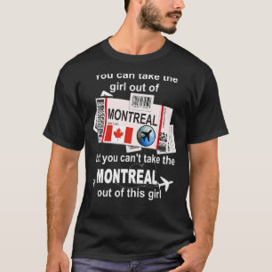 T-shirt Montreal Boarding Pass Montreal Girl Montréal