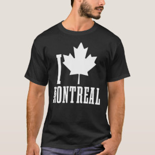 T-shirt Montréal Québec Canada Feuille d'érable Rouge Cana