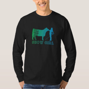 T-shirt Montrer Fille Fun Bétail Animaux Montrer