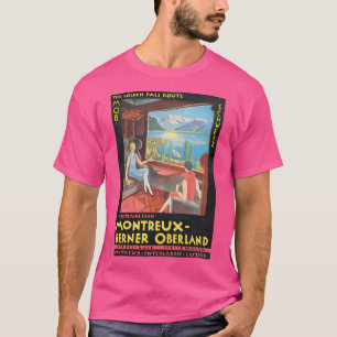 T-shirt Montreux Suisse Vintage voyage