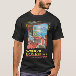 T-shirt Montreux Suisse Vintage voyage