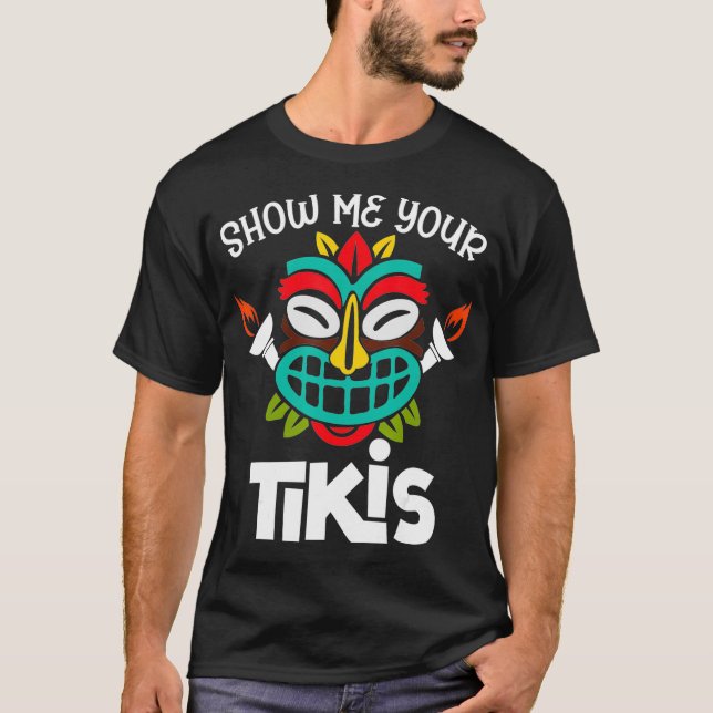 T-shirt Montrez-Moi Vos Vacances D'Été Sur La Plage De Tik (Devant)