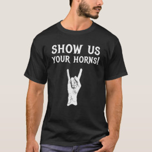 T-shirt Montrez-Nous Vos Cornes Traverse de Métal Noir Lou