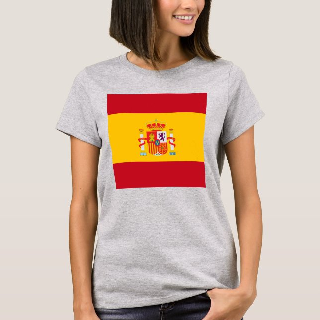 T-shirt Montrez vos couleurs - Espagne (Devant)