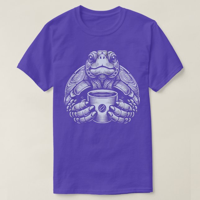 T-shirt Montrez votre amour pour les tortues et le café w (Design devant)