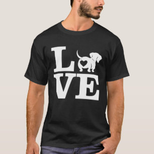 T-shirt Montrez votre dévotion Dachshund avec I Heart Wien