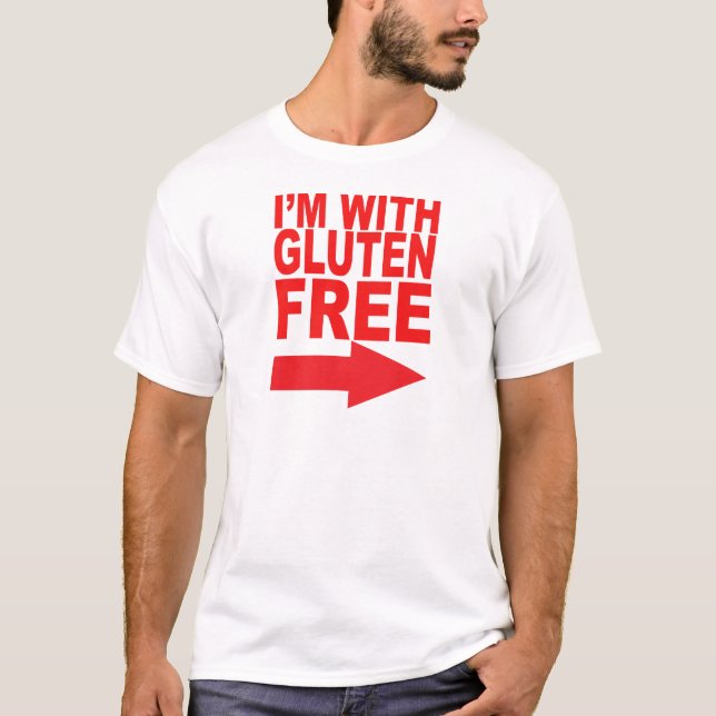 T-shirt Montrez votre soutien de votre aimé sans gluten ! (Devant)