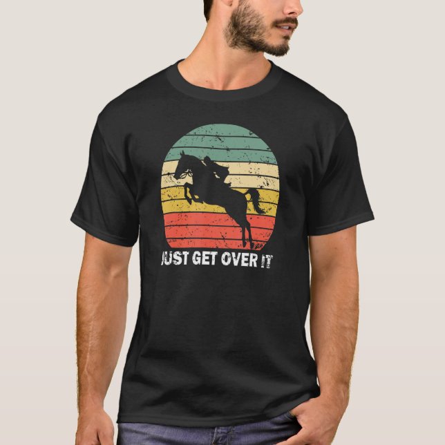 T-shirt Montrez-Vous L'Equitation Équestre De Sauts (Devant)