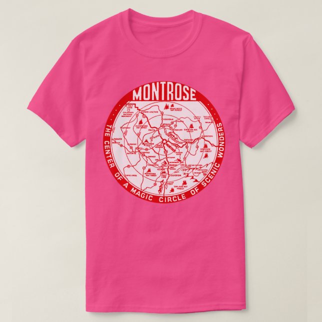 T-shirt Montrose Colorado des années 1940 (Design devant)