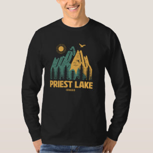 T-shirt Monts du lac Priest Idaho Randonnée en plein air V