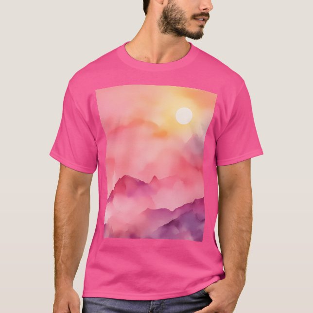 T-shirt Monts Imaginaires roses (Devant)