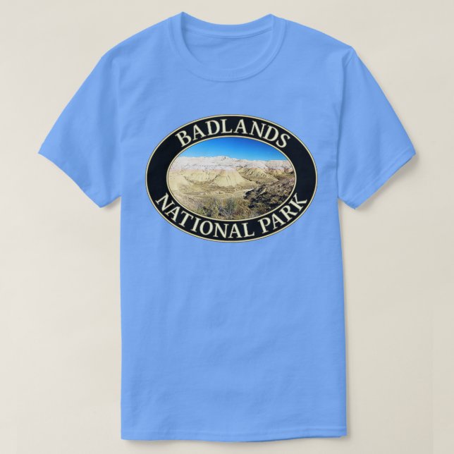 T-shirt Monts jaunes dans le parc national Badlands de Sou (Design devant)