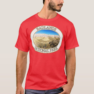 T-shirt Monts jaunes dans le parc national Badlands de Sou