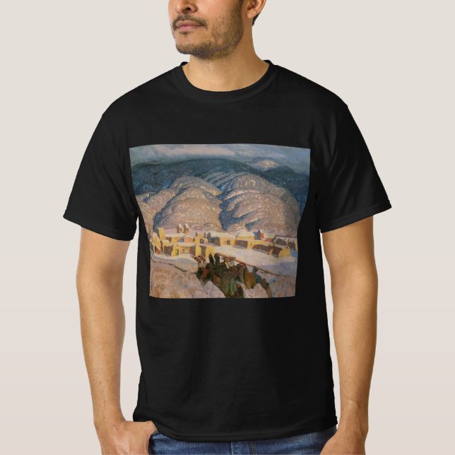 T-shirt Monts Sangre de Cristo par Blumenschein (Devant)