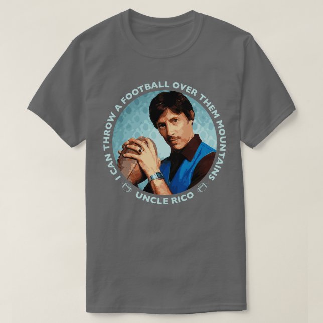 T-shirt Monts Uncle Rico bleu (Design devant)