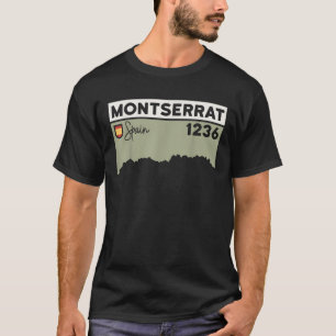 T-shirt Montserrat Hauteur Monastère Barcelone Espagne H