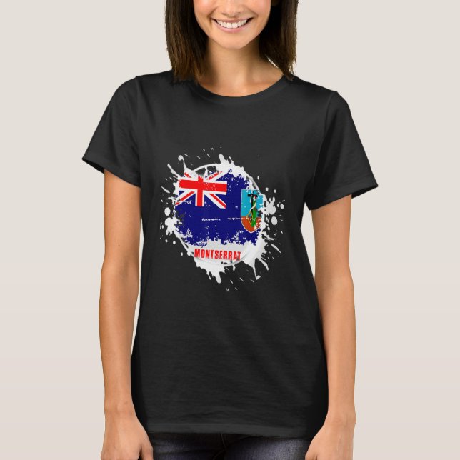 T-shirt Montserrat Splash (Devant)