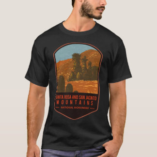 T-shirt Monu National Des Montagnes De père Noël Rosa Et S