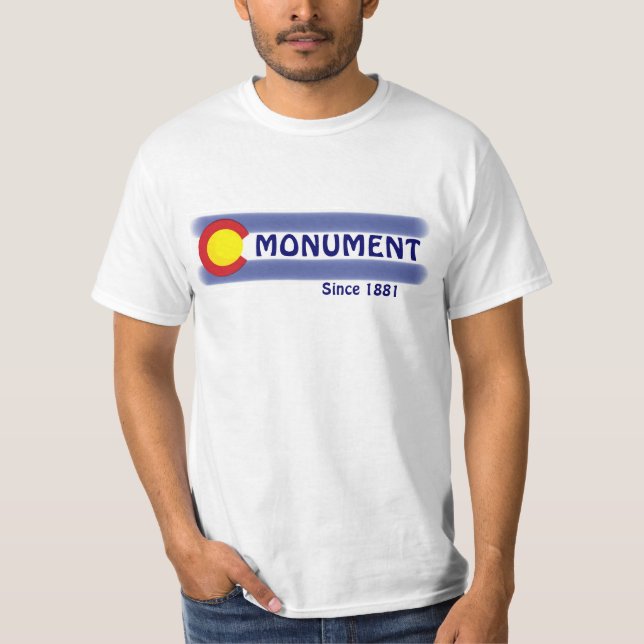 T-shirt Monument Colorado drapeau local valeur tee (Devant)