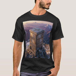 T-shirt Monument de montagne atteint au sommet - GRIT Disc