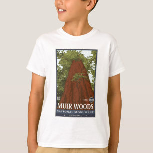 T-shirt Monument national 3 en bois de Muir