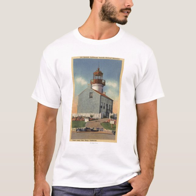 T-shirt Monument national de Cabrillo, phare de Point Loma (Devant)