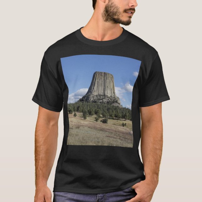 T-Shirt Monument National de Devils Tower (Devant)