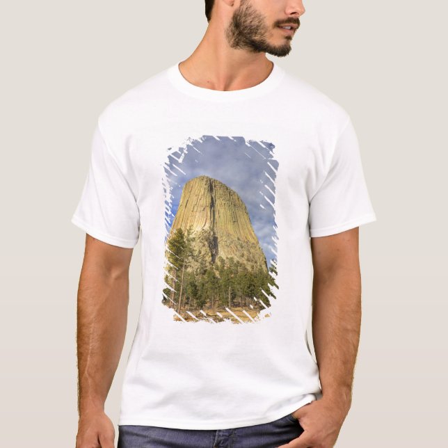 T-shirt Monument national de Devils Tower (Devant)
