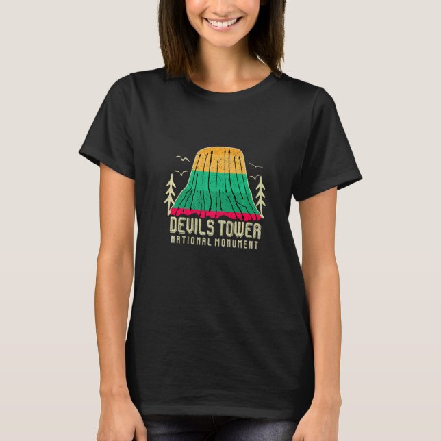 T-shirt Monument national de la tour Devils Randonnée Wyom (Devant)