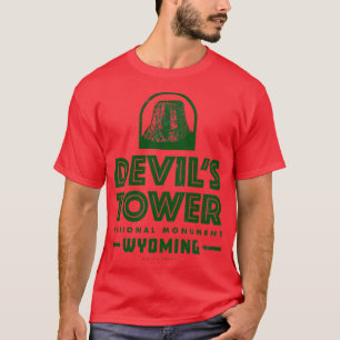 T-shirt Monument national de la tour Devils Vert