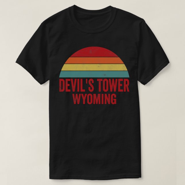 T-shirt Monument national de la tour Devils Wyoming (Design devant)