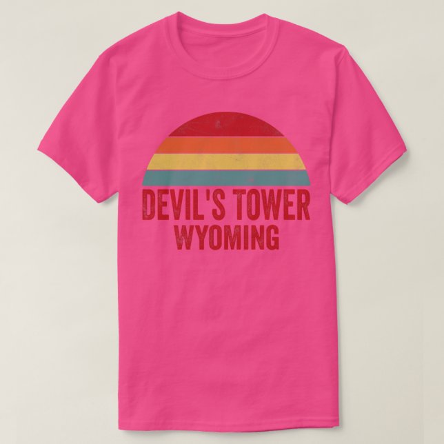 T-shirt Monument national de la tour Devils Wyoming (Design devant)