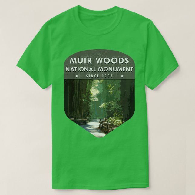 T-shirt Monument national de Muir Woods 1 (Design devant)