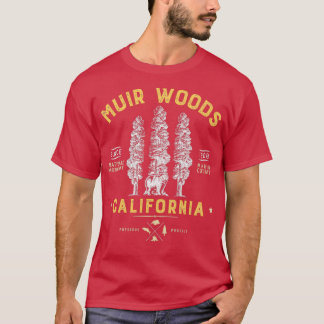 T-shirt Monument national de Muir Woods California Redwood