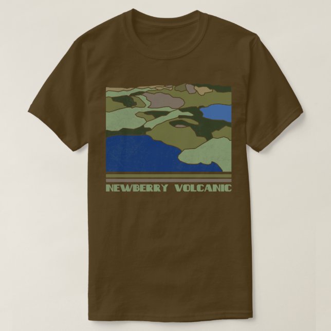 T-shirt Monument national volcanique de Newberry Nature Lo (Design devant)