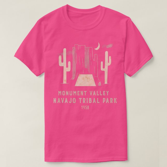 T-shirt Monument Valley Utah Arizona Backpacking Camping H (Design devant)