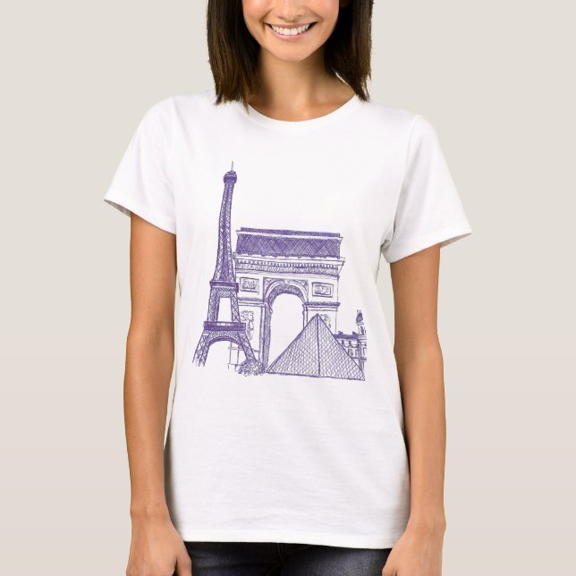 T-shirt Monuments de Paris (Devant)