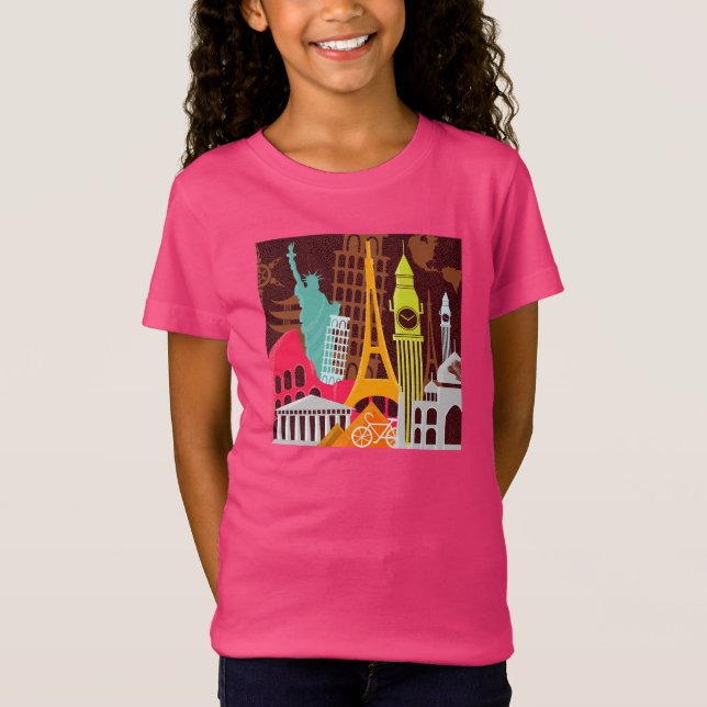 T-Shirt Monuments internationaux (Devant)