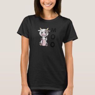 T-shirt Moo Bébé Vache Fermier Vie Heureuse Vache ferme Va