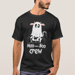 T-shirt Moo..Boo Crew Chemise Un Costume Halloween Boo Gho