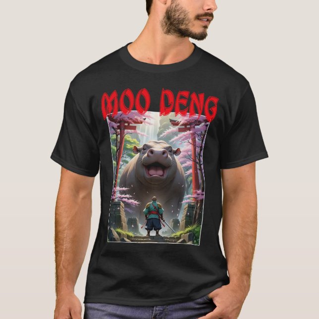 T-shirt Moo Deng Anime (Devant)
