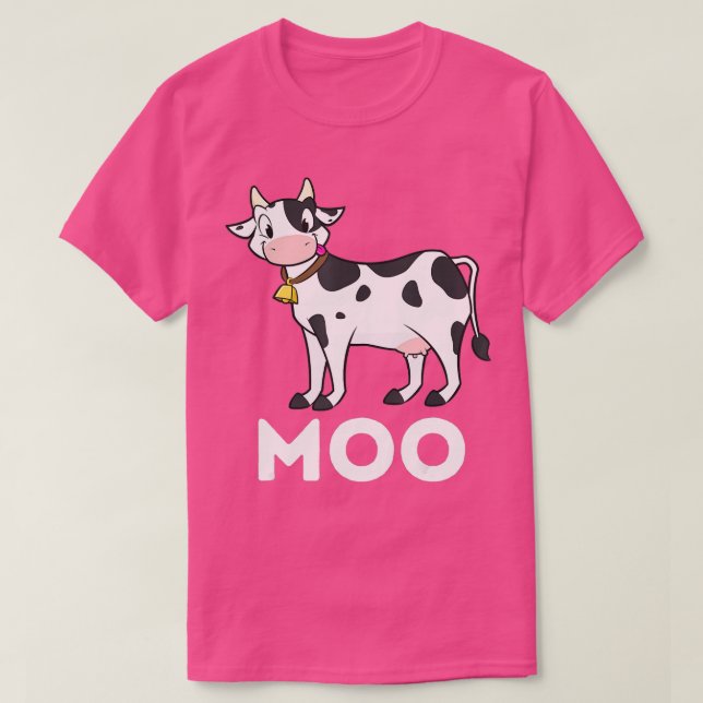 T-shirt Moo - Funny Cow Lover Famer Cattle Ranch Dairy Far (Design devant)