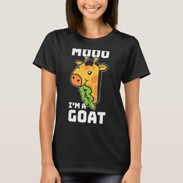 T-shirt Moo Im A Chèvre Giraffe (Devant)