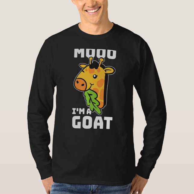 T-shirt Moo Im A Chèvre Giraffe 1 (Devant)